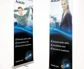 Banner cuốn nhựa một mặt