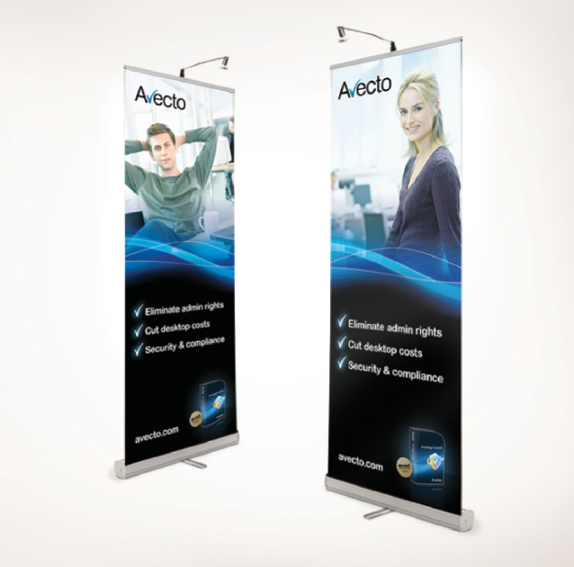 Banner cuốn nhựa một mặt