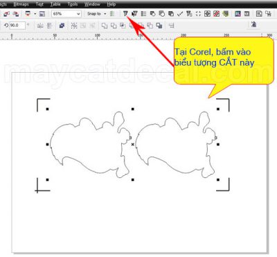 Tình trạng máy cắt Decal Mimaki CG-60SRIII tuôn giấy khi cắt xong