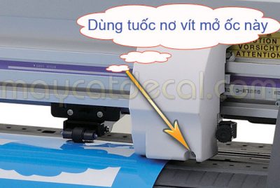 Khắc phục lỗi máy cắt Mimaki CG-SRIII không nhịp dao, bỏ chữ, bổ dao