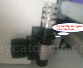 Hướng dẫn lắp trụ dao máy cắt chữ Mimaki CG-60SRIII