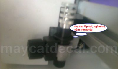 Hướng dẫn lắp trụ dao máy cắt chữ Mimaki CG-60SRIII